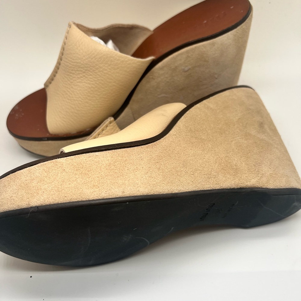 MIU MIU WEDGES NEVER WORN
